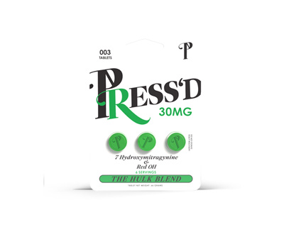 Press'd Green Hulk Blend 7-Hydroxy + Pseudo Tablets